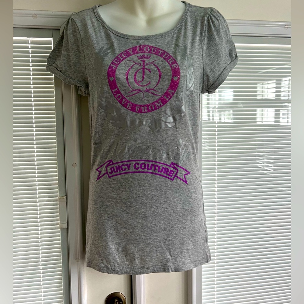 Juicy Couture grey tshirt size large